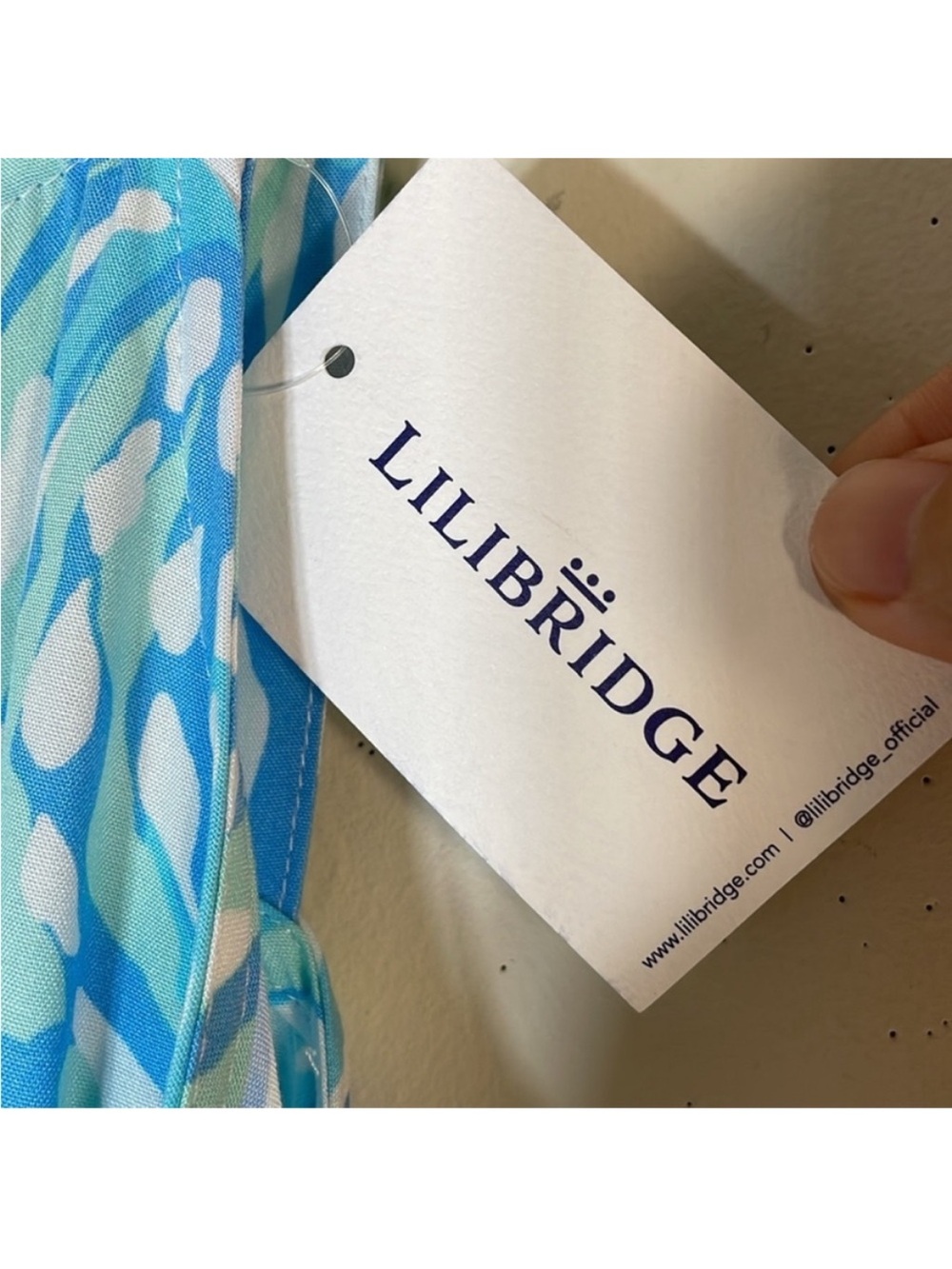 Lilibridge Blue Tropics Midi Dress. XS. NWT. $138! - Picture 3 of 12